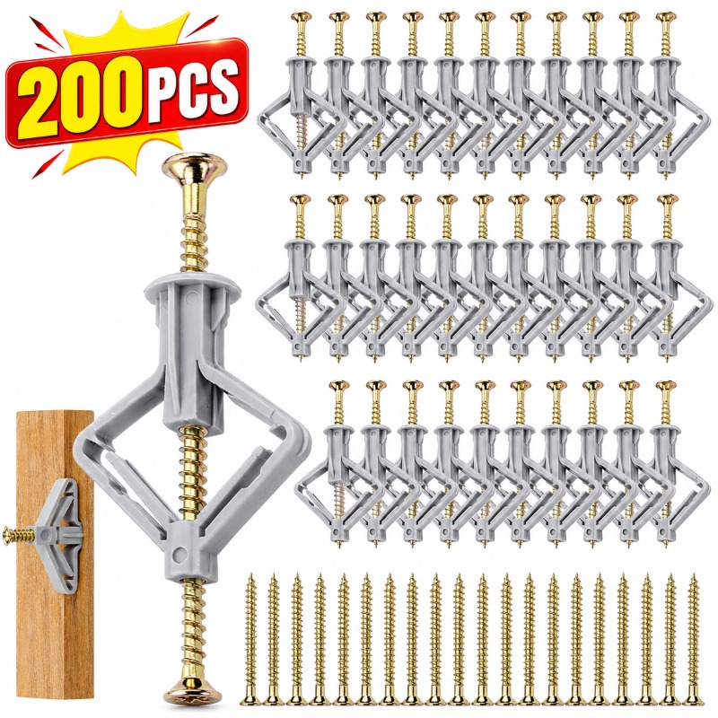 Drywall Anchor Screw - 20-200Pcs Airplane Expansion Plug Drywall Anchor