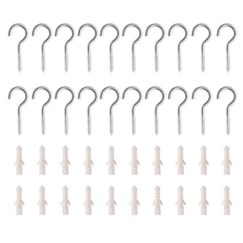 Deck Screw Stainless - X9FA 20 Pcs Ceiling Hooks Metal