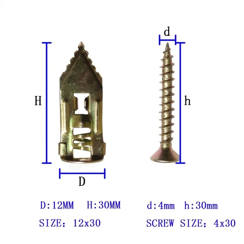 20/50/100Pcs Self Drilling Dry - Drywall Anchor Screw review and price