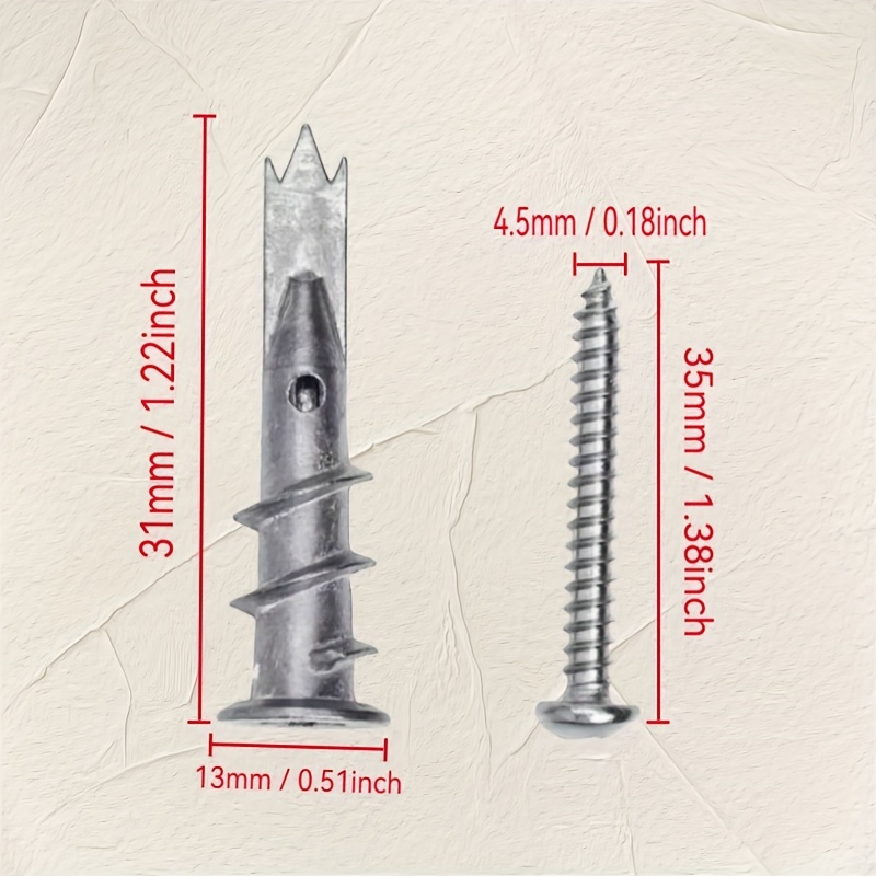 25Set of Diamond Coated Board  - Drywall Anchor Screw review and price