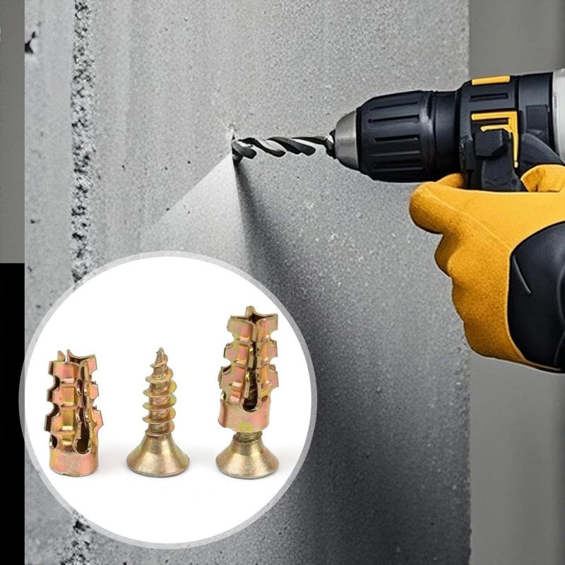 50/100PC Stone Expansion Screw - Drywall Anchor Screw review and price