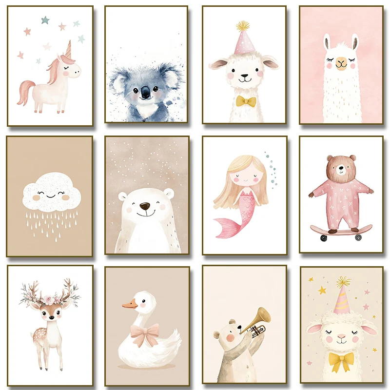 Cute Watercolor Unicorn Mermai - Home Improvement Kids review and price