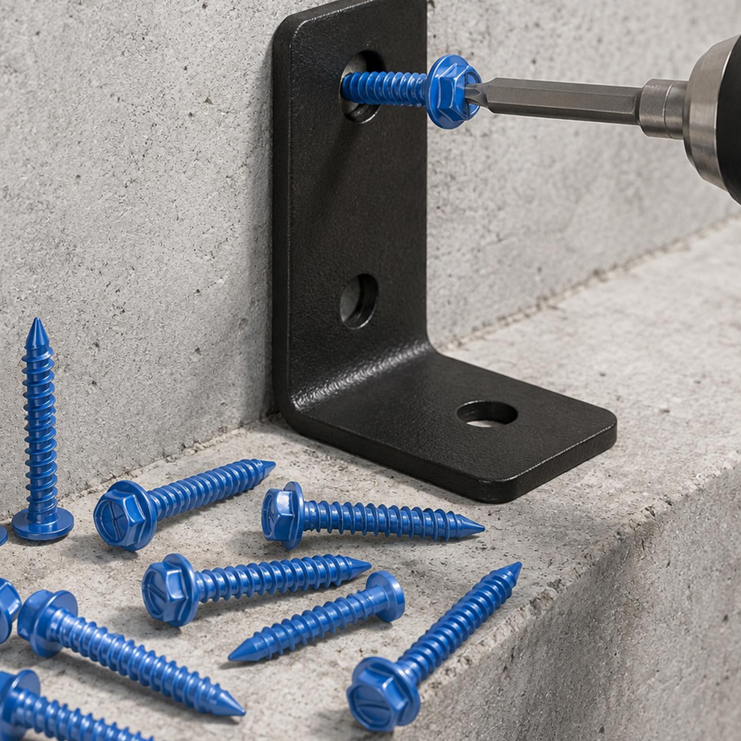 100/50pc Self-tapping Concrete - Drywall Anchor Screw review and price