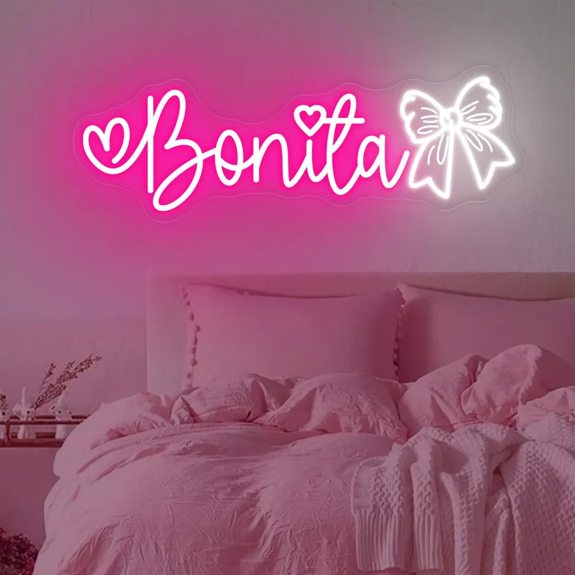 Custom Bow Name Neon Sign for  - Home Improvement Kids review and price