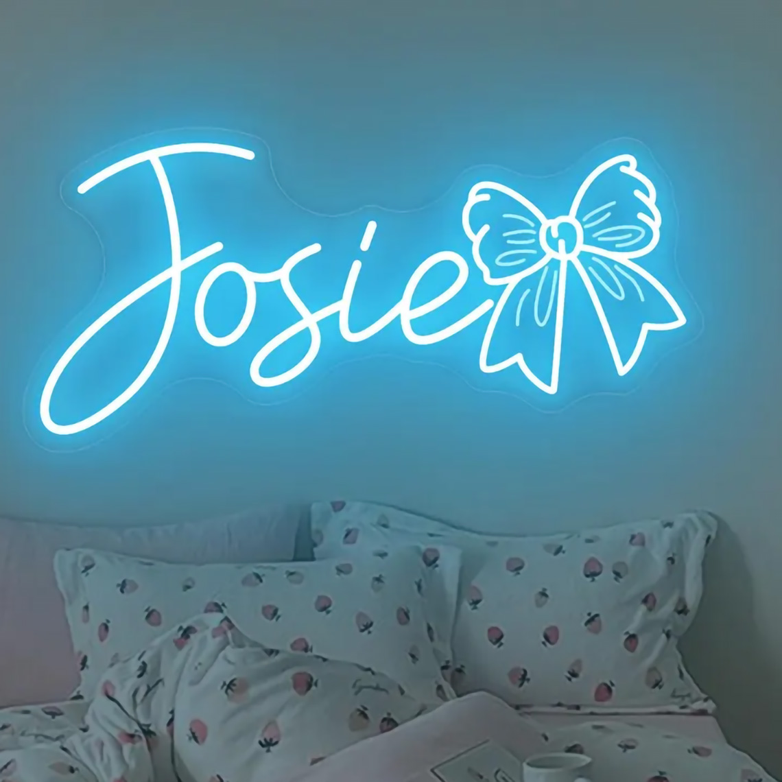 Custom Bow Name Neon Sign for  - Home Improvement Kids review and price