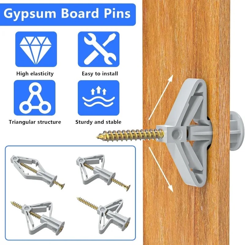 100PCS Plasterboard Expansion  - Drywall Anchor Screw review and price