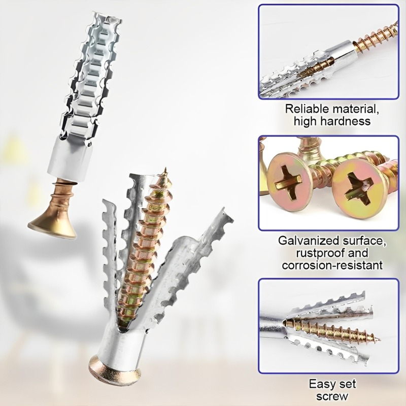 Heavy Duty Steel Wall Anchor W - Drywall Anchor Screw review and price