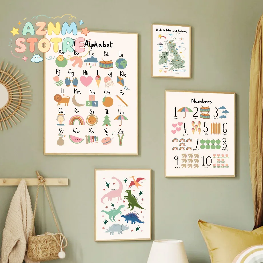 Animal World Map Dinosaur Alph - Home Improvement Kids review and price
