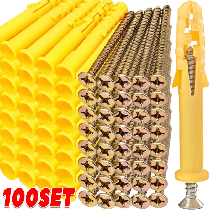 Plastic Tube Expansion Wall An - Drywall Anchor Screw review and price